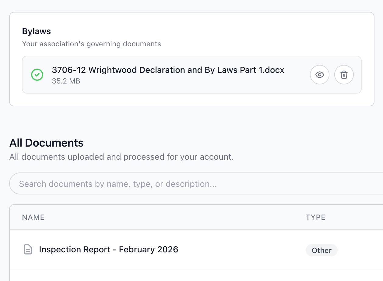 Nestingbird document management