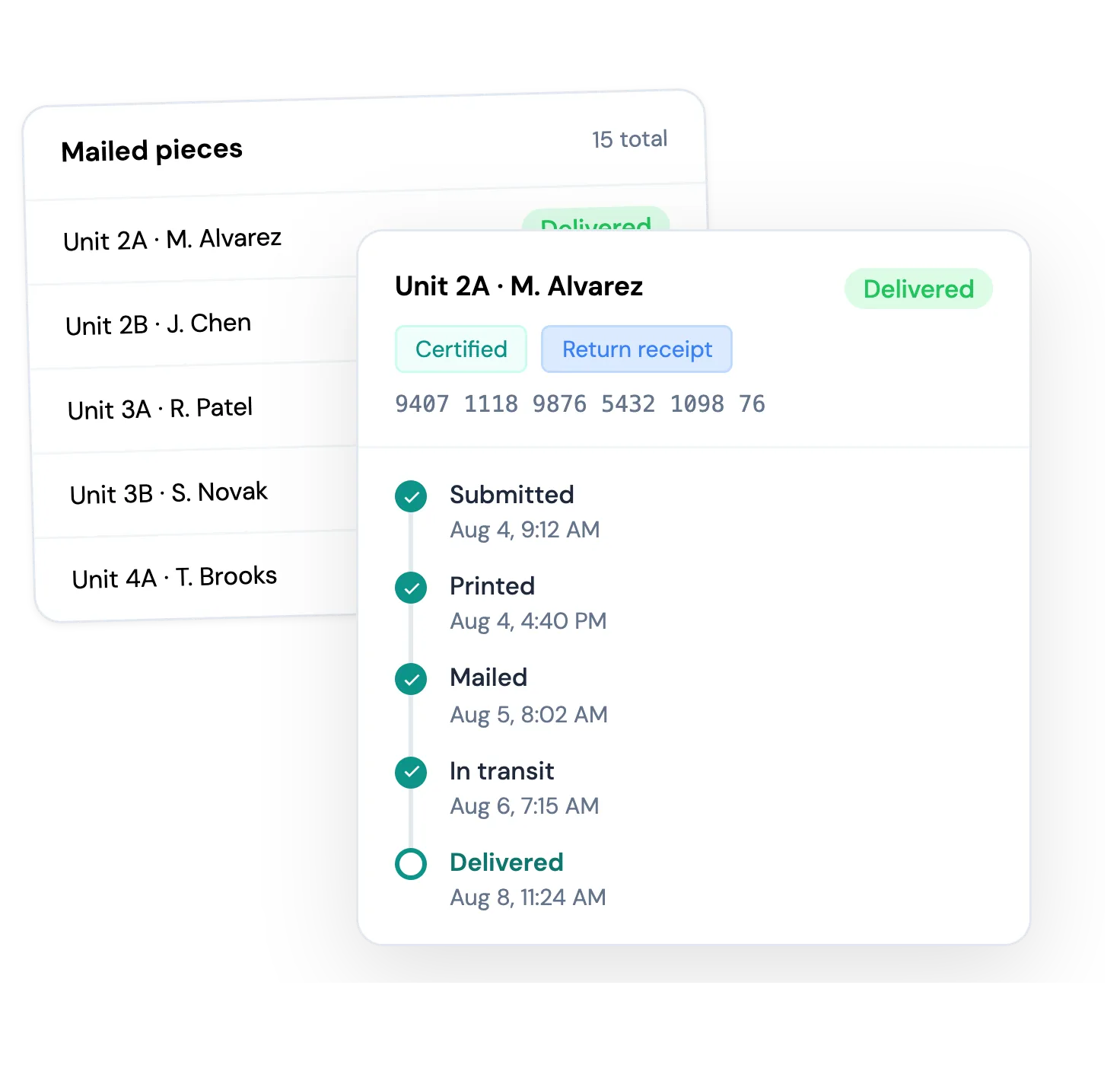 Print, mail, and track every piece